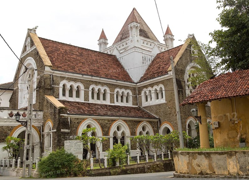 All Saints Anglican Church historic town of Galle, Sri Lanka, Asia