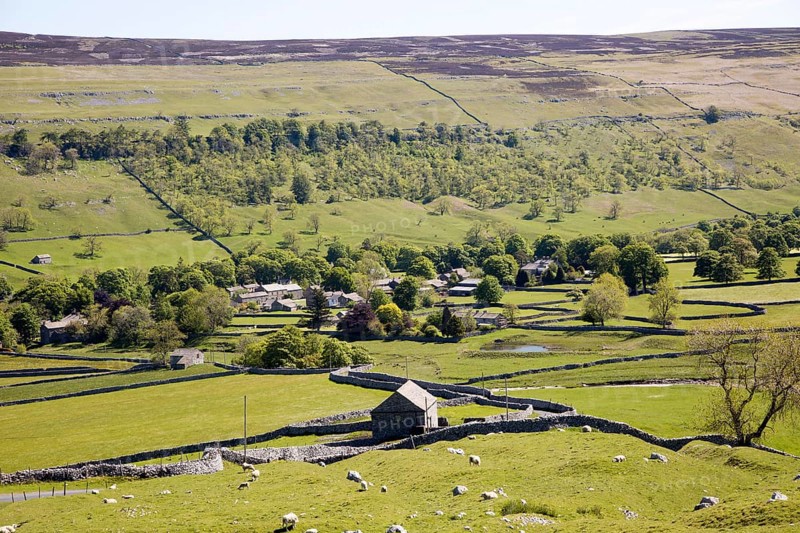 Litton village, Littondale, Yorkshire Dales national park, England, UK