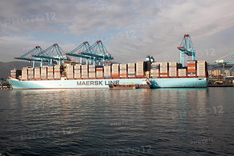 APM Terminals container ship port at Algeciras, Cadiz Province, Spain, Europe