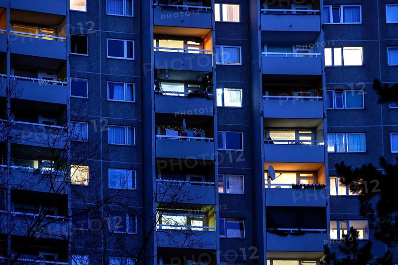 View of the Gropiushaus tower block in Gropiusstadt. The rise in rents in German cities has increased again in the past year, Berlin, 16.01.2023
