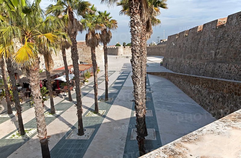 Muralla Real historic fortress Ceuta, Spanish territory in north Africa, Spain, Europe