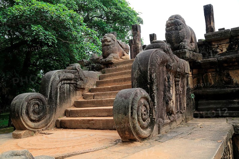 Council Chamber, Citadel, UNESCO World Heritage Site, the ancient city of Polonnaruwa, Sri Lanka, Asia