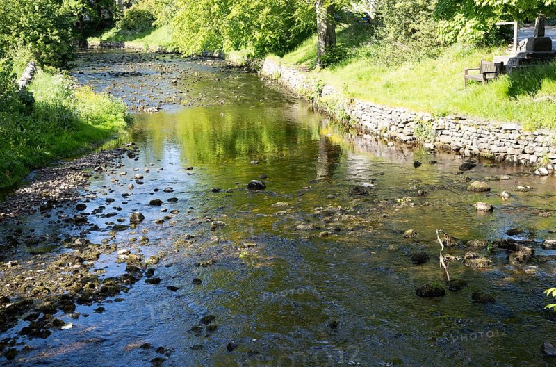 Clapham Beck stream, Clapham village, Yorkshire Dales national park, England, UK