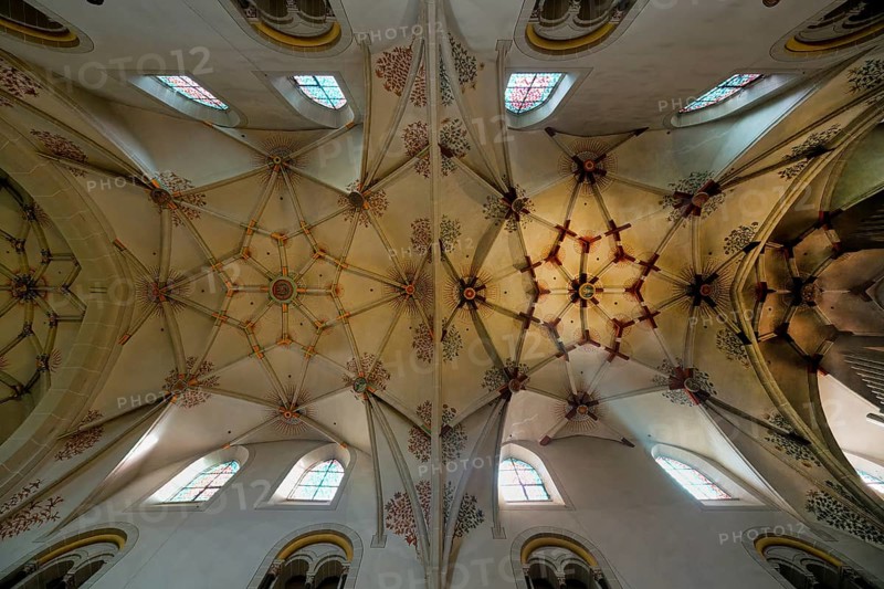 St Castor Basilica, Vaulted ceiling, Coblenz, Rhineland Palatinate, Germany, Europe