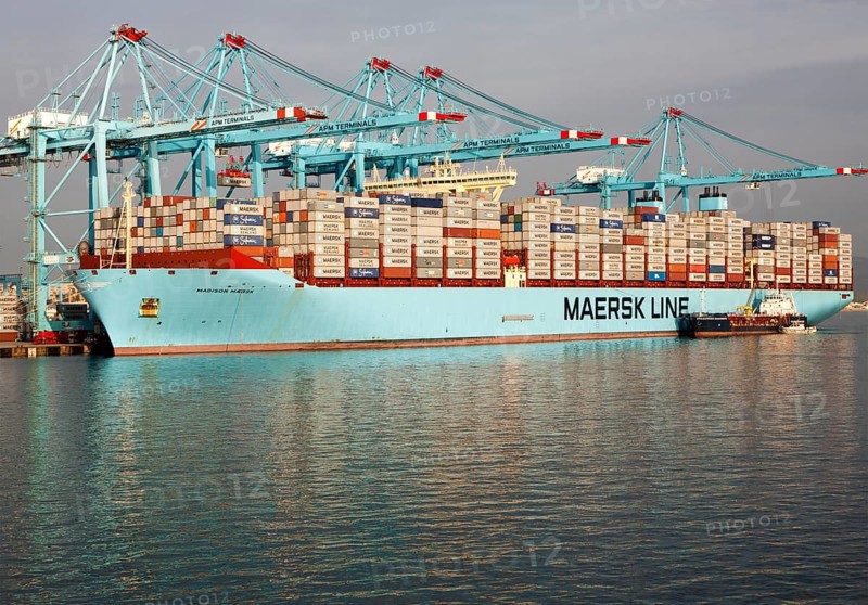 APM Terminals container ship port at Algeciras, Cadiz Province, Spain, Europe