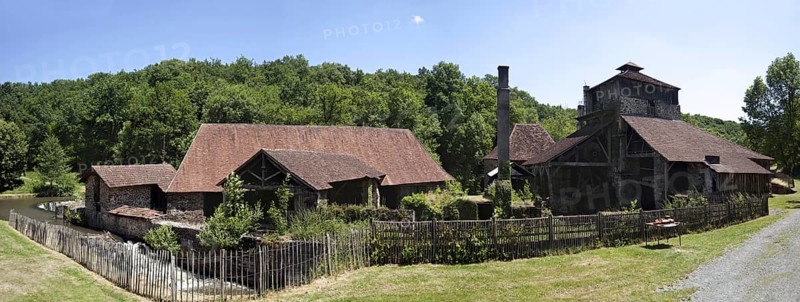 The forge de Savignac-Ledrier along the Auvezere river, Dordogne, Perigord, Aquitaine, France, Europe