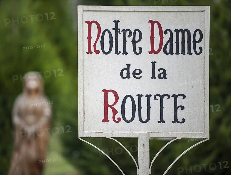 The chapel Notre-Dame de la Route along the historic Route Nationale 7 at Fontenay-sur-Loing, Loiret, France, Europe
