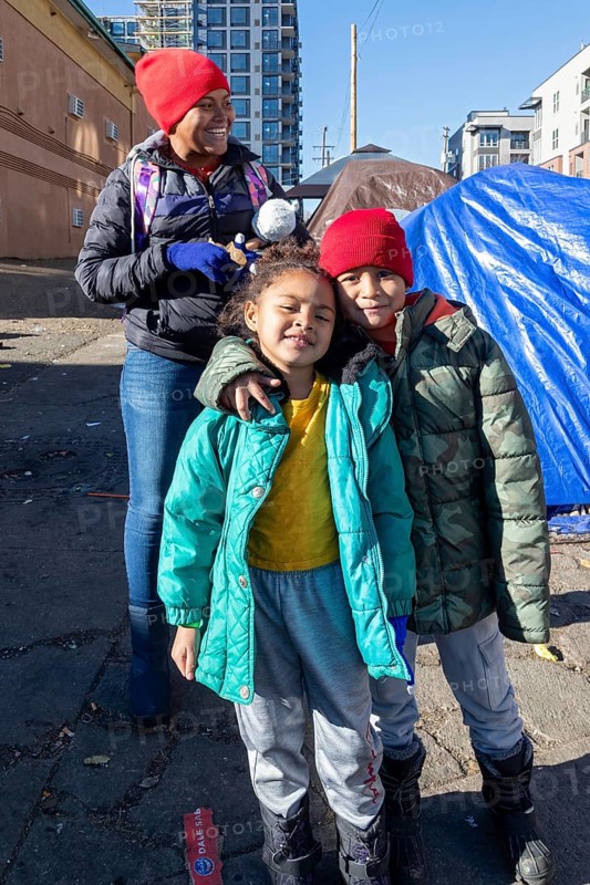 Denver, Colorado, Immigrants, mostly from Venezuela, live in a tent camp near downtown Denver. The city helped about 35, 000 migrants in 2023 with food and temporary shelter, but more continue to arrive daily on buses from the southern border