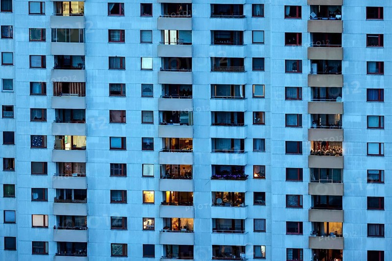 View of a tower block in Gropiusstadt. The rise in rents in German cities has increased again in the past year, Berlin, 16.01.2023