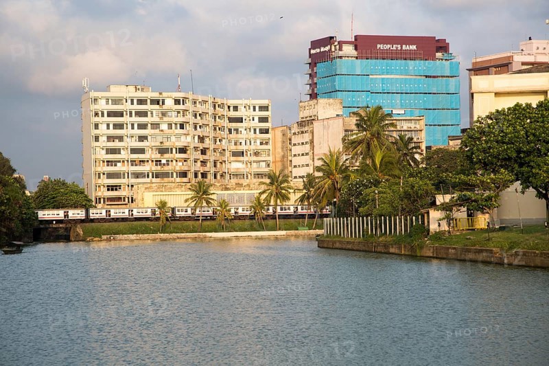 Waterfront construction project central Colombo, Sri Lanka, Asia
