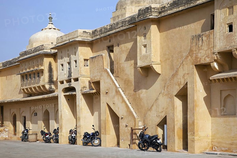 Amer Fort, Amber Fort, palace in red sandstone at Amer near Jaipur, Rajasthan, India, Asia