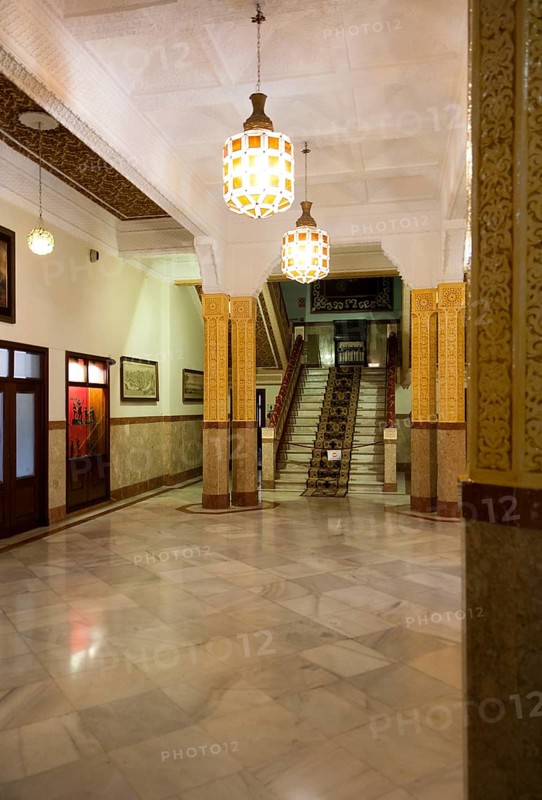 Interior of 1930s Casino Militar building, Melilla autonomous city state Spanish territory in north Africa, Spain, Europe