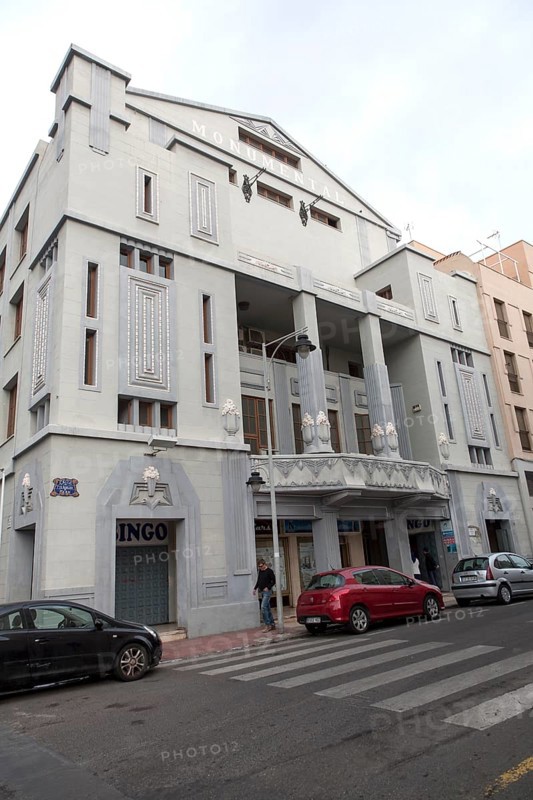 Monumental cinema 1930s Art Deco style Melilla, Spanish territory in north Africa, Spain architect Lorenzo Ros Costa