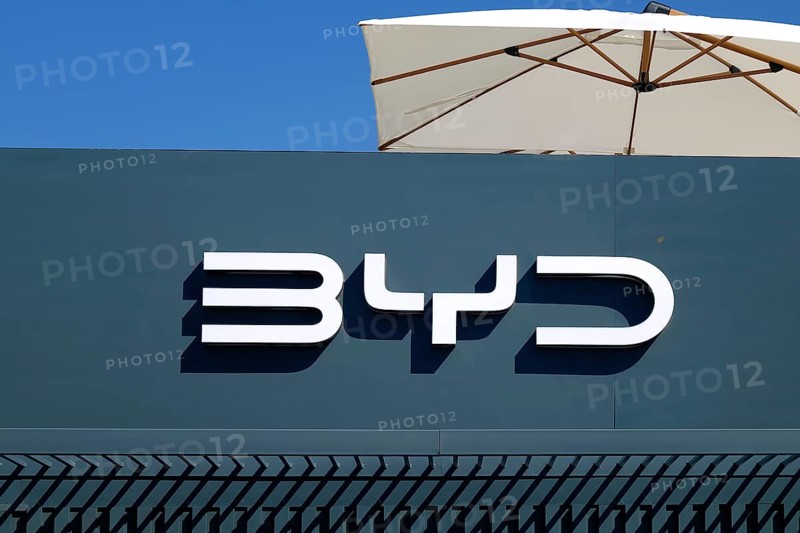 BYD, Chinese electric car manufacturer at the IAA Mobility 2023, Munich, Bavaria, Germany, Europe
