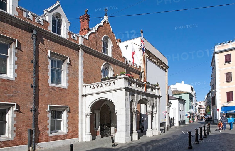 Convent building the official residence of the Governor of Gibraltar, British terroritory in southern Europe