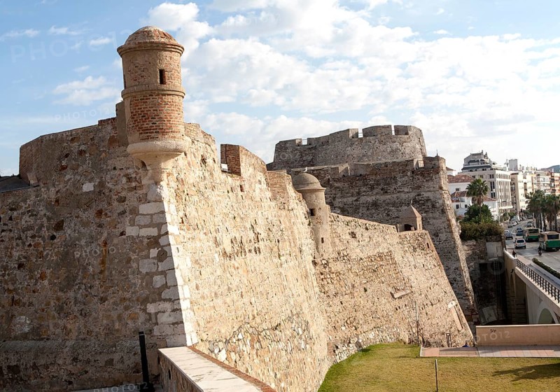 Muralla Real historic fortress Ceuta, Spanish territory in north Africa, Spain, Europe