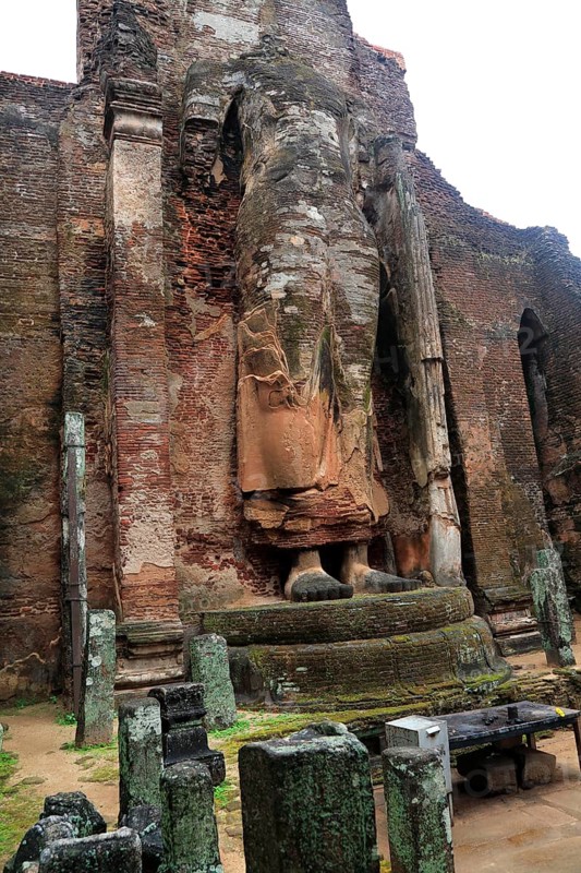 UNESCO World Heritage Site, ancient city Polonnaruwa, Sri Lanka, Asia, Lankatilaka building, Alahana Pirivena complex, Asia