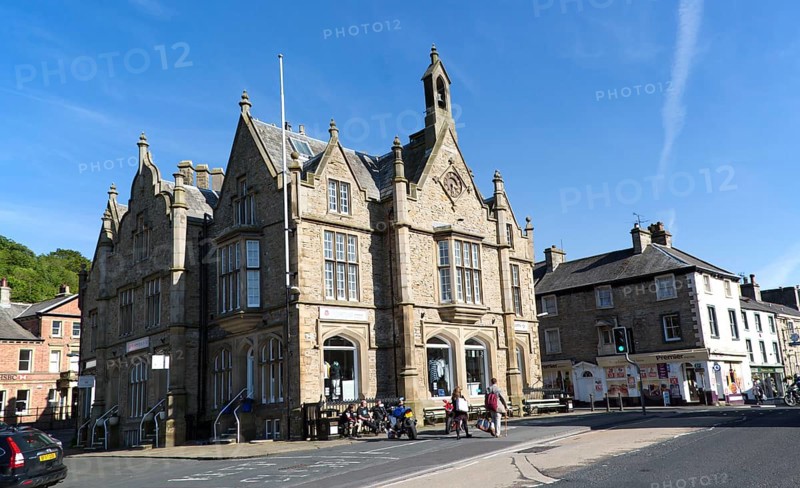 The Town hall built 1832, Settle, North Yorkshire. England, UK