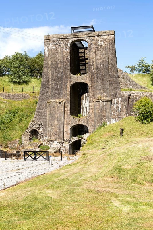 Ironworks museum industrial archaeology, UNESCO World Heritage site, Blaenavon, Monmouthshire, South Wales, UK
