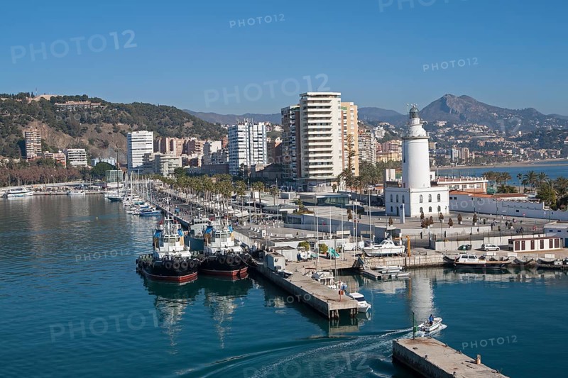 Apartment blocks and yachts in marina of Muelle Uno port development, city of Malaga, Spain, Europe