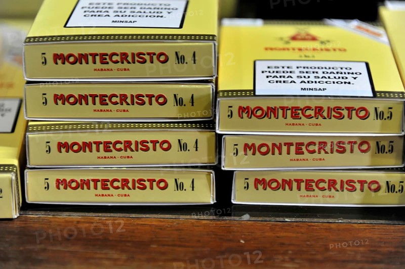 MONTECRISTO No. 5, Cigars, In a tobacco shop, Havana, Cuba, Greater Antilles, Central America, America, Central America