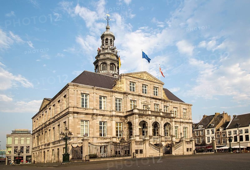 Stadhuis city hall building, market square, Maastricht, Limburg province, Netherlands, 1662, architect Pieter Post