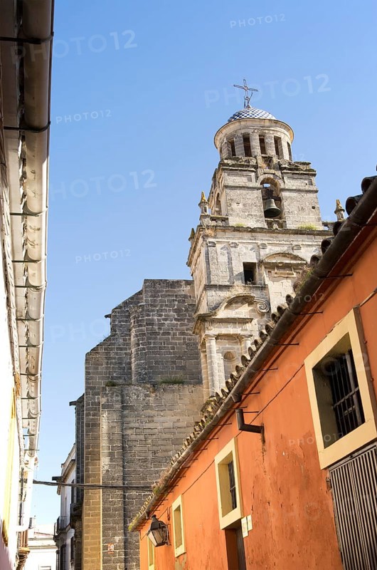 Historic church in Barrio de Santiago, Iglesia de San Juan de los Caballeros, Jerez de la Frontera, Spain, Europe