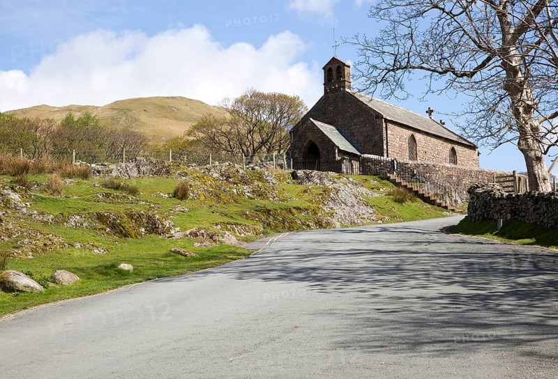 Village church, Buttermere, Cumbria, England, UK
