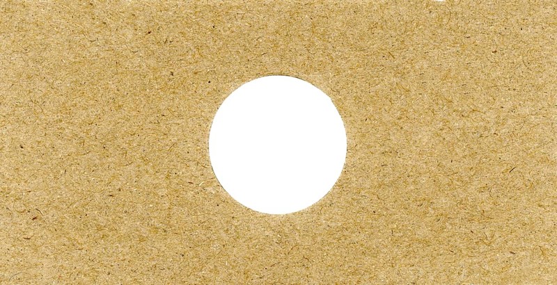 Brown cardboard texture background with hole