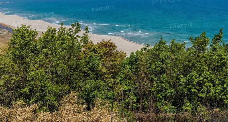 Landscape of Korean DMZ from observation tower at Goseong, South Korea, Asia