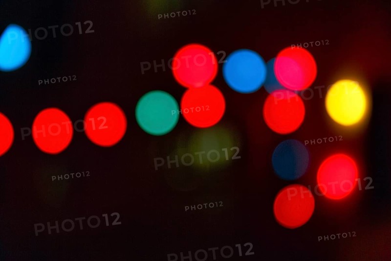 Bokeh balls, abstract colourful lights, night shot, wallpaper, Spain, Europe