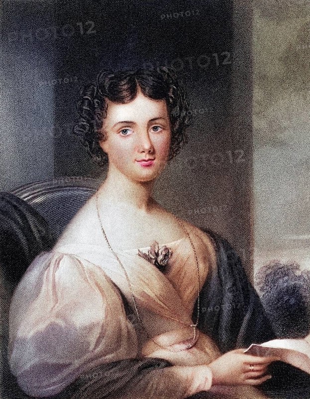 Maria Jane Jewsbury Mrs Fletcher 1800-1833 English author, writer, Historical, digitally restored reproduction from a 19th century original, Record date not stated