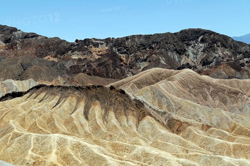 Landscape at Zabriskie Point, Death Valley National Park, Mojave Desert, California, Nevada, America, USA, North America