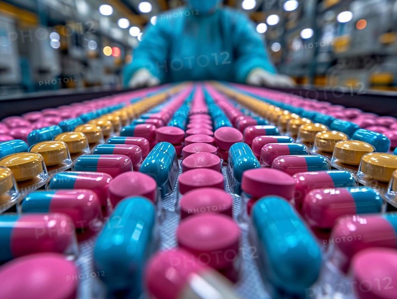Production of pills and medicines, drug abuse, AI generated