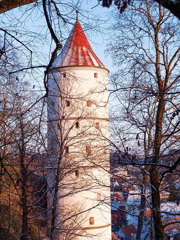 The white tower in Biberach an der Riss, Baden-Wuerttemberg, Germany, Europe