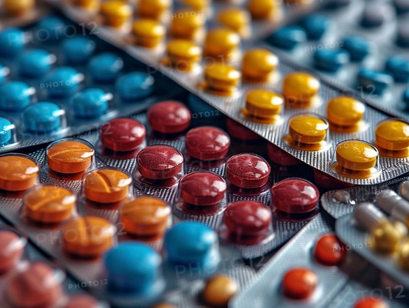 Production of pills and medicines, drug abuse, AI generated