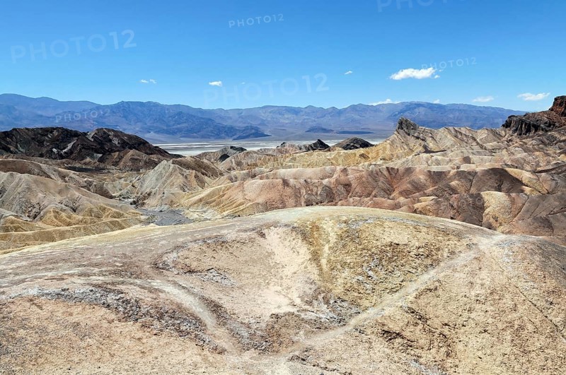 Landscape at Zabriskie Point, Death Valley National Park, Mojave Desert, California, Nevada, America, USA, North America