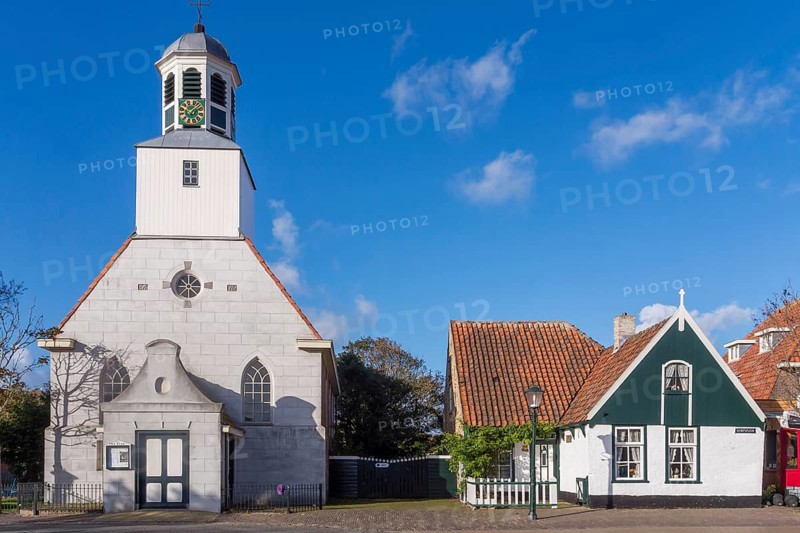 Protestant church of De Koog, North Sea island of Texel, North Holland, Netherlands