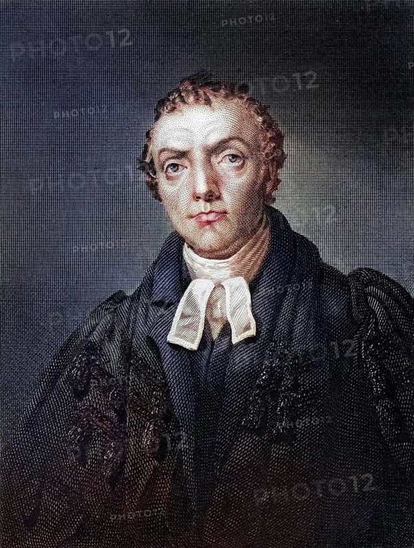 Thomas Chalmers 1780 to 1847 Scottish mathematician and leader of the Free Church of Scotland, Historical, digitally restored reproduction from a 19th century original, Record date not stated