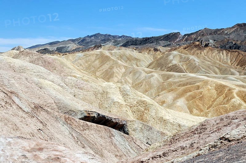 Landscape at Zabriskie Point, Death Valley National Park, Mojave Desert, California, Nevada, America, USA, North America