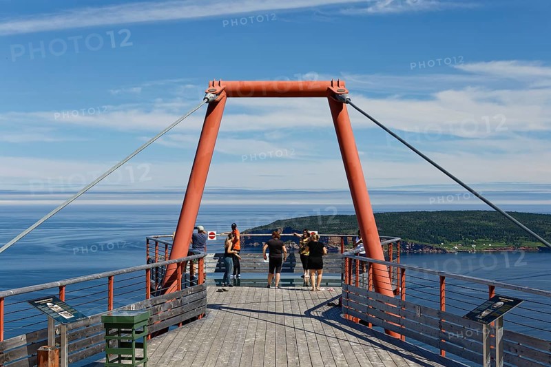 Architecture, observation platform, Perce, Gaspesie, Province of Quebec, Canada, North America