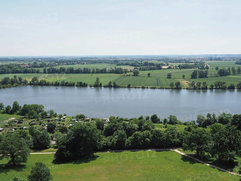 View of river Danube in Donaustauf, Germany, Europe