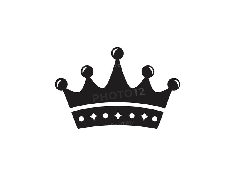 A black crown icon representing royalty or authority, isolated on white