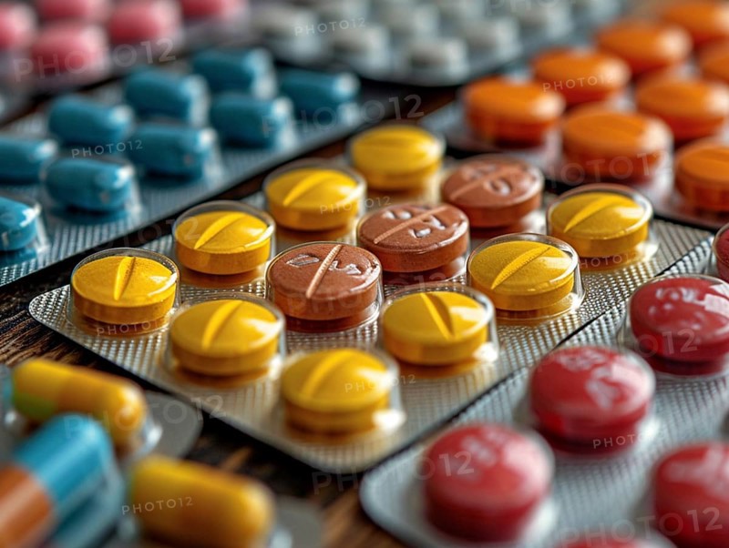 Production of pills and medicines, drug abuse, AI generated