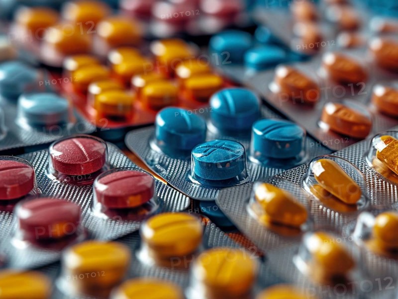 Production of pills and medicines, drug abuse, AI generated