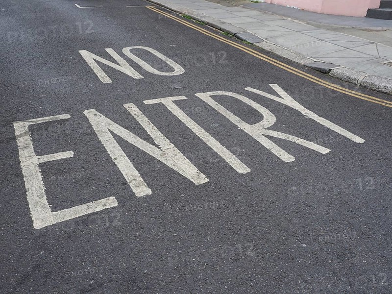 No entry sign
