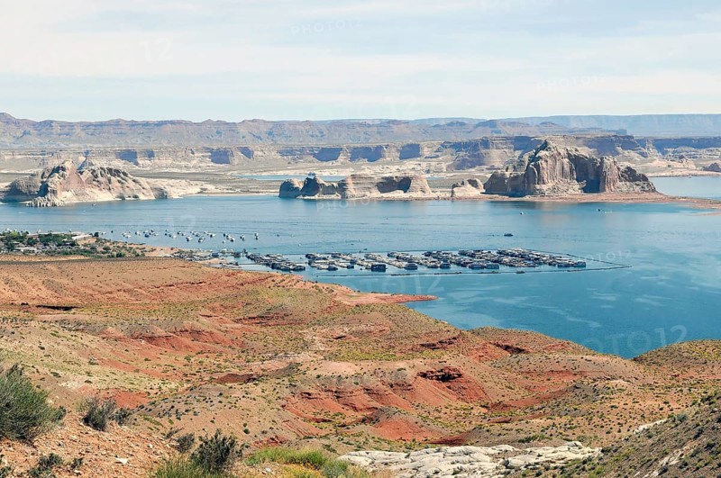 View over Lake Powell, Arizona, USA, North America