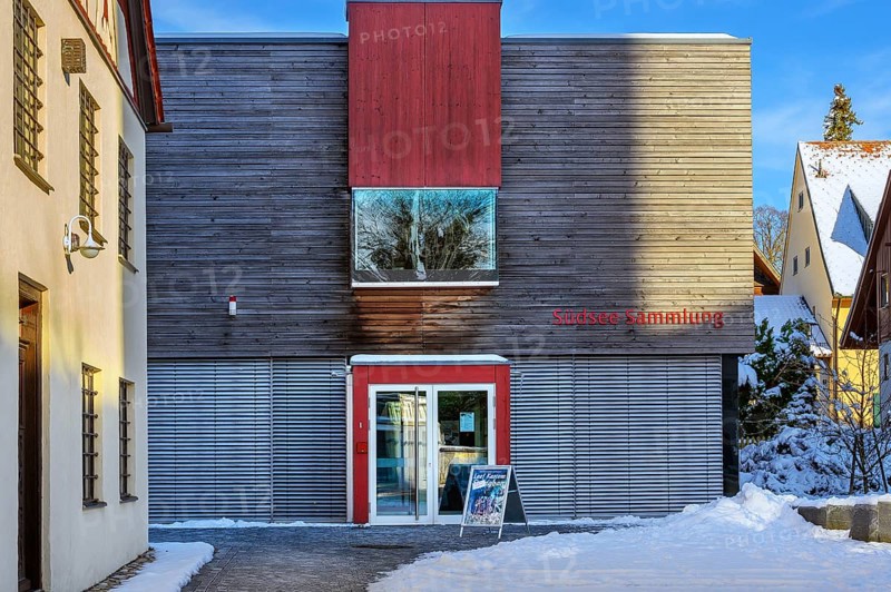 Facade of the South Sea Collection, Obergünzburg, Allgäu, Bavaria, Germany, Europe