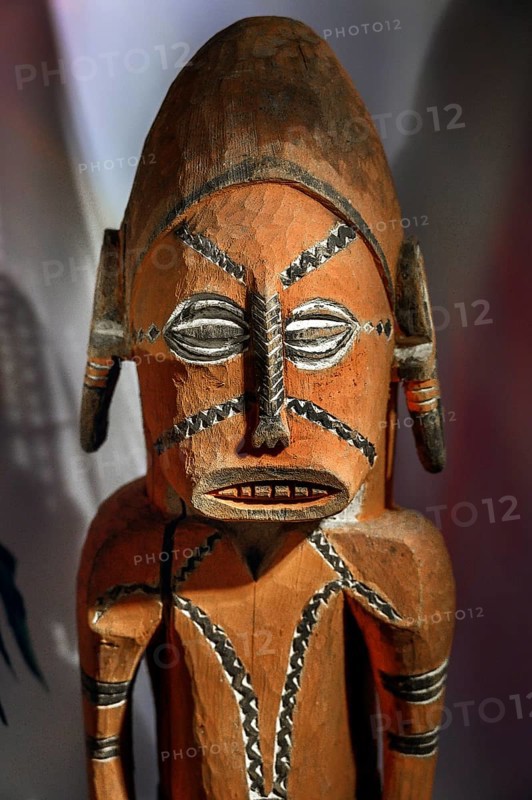 Figure of a god, South Sea collection, Obergünzburg, Allgäu, Bavaria, Germany, Europe