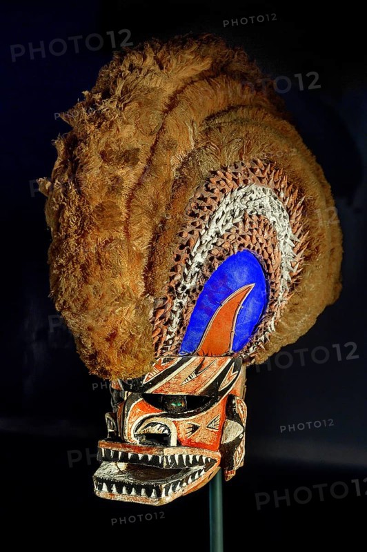 South Sea mask, South Sea collection, Obergünzburg, Allgäu, Bavaria, Germany, Europe